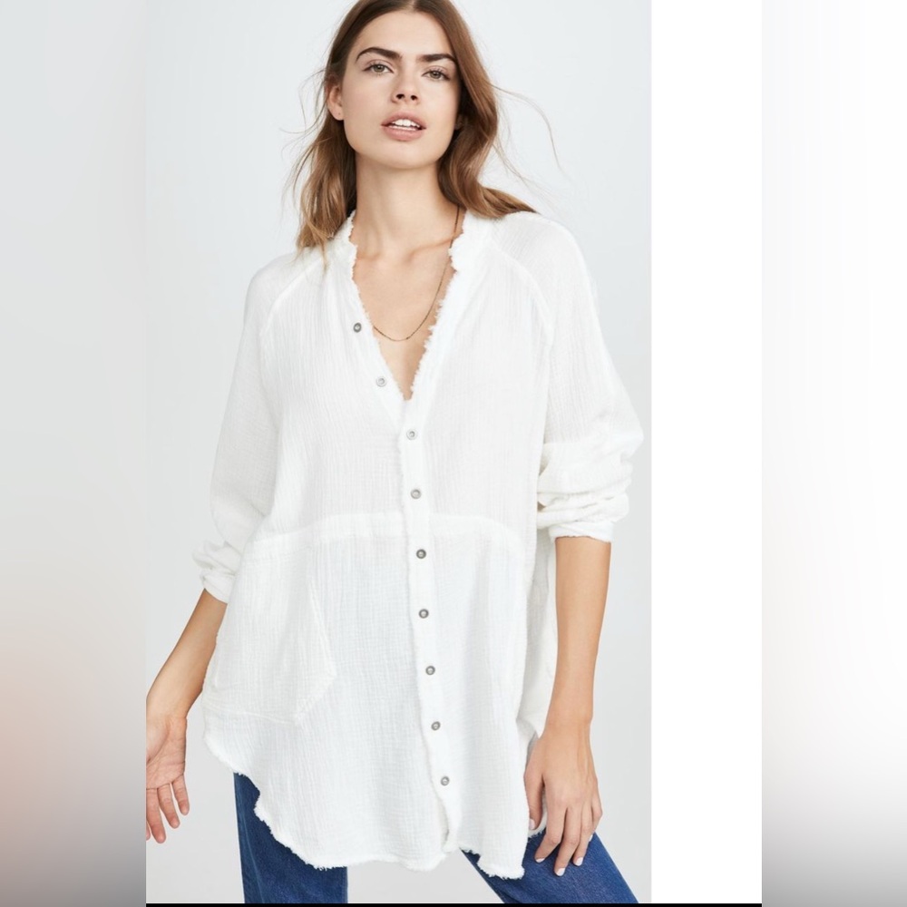 Free People Summer Daydream Button down shirt.